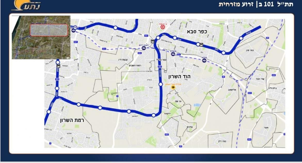 תוואי המטרו המתוכנן