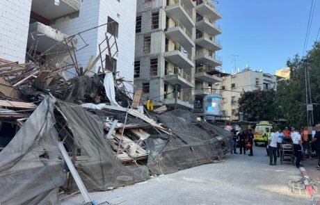 קריסת פיגום בהוד השרון גרמה לפציעתם של שניים